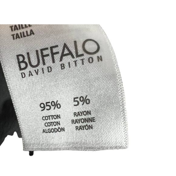 Black Cargo Jacket utility Buffalo David Bitton Cotton Coat Small Womens Pockets - Picture 7 of 8